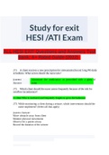 ALL HESI EXIT EXAM Questions and Answers Test Bank; A+ Rated Guide (2022)