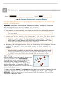 GIZMO - Lab 22: Student Exploration Reaction Energy Answers