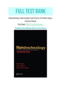 Nanotechnology Understanding Small Systems 3rd Edition Rogers Solutions Manual