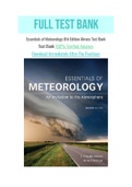 Essentials of Meteorology 8th Edition Ahrens Test Bank