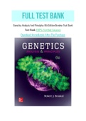 Genetics Analysis And Principles 6th Edition Brooker Test Bank