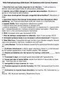 WGU Pathophysiology D236 Exam 150 Questions with Correct Answers