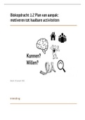 blokopdracht 1.2 Plan van aanpak: motiveren tot haalbare activiteiten