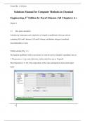 Solutions Manual for Computer Methods in Chemical  Engineering, 1st Edition by Nayef Ghasem (All Chapters) A+