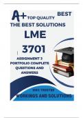 LME3701 Assignment 3 PORTFOLIO (COMPLETE ANSWERS) Semester 2 2024 - DUE 14 November 2024