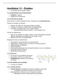 Samenvatting 10 Voor Biologie - Hoofdstuk 13: Eiwitten