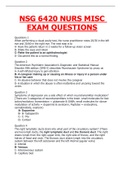 CHAMBERLAIN COLLEGE NURSING MISC 3P EXAM QUESTIONS AND ANSWERS,100% CORRECT AND VERIFIED A+.