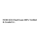 NURS6531 Final Exam 1 Questions With Answers 2021- 2022, NURS 6531 Advanced Pharmacology Final Exam 2 With 100% Correct Verified Answers | Graded A+, NURS 6531/ NURS-6531D-1/NURS-6531N-1 Adv. Practice Care Of Adults Newest Final Exam | 100% Correct Soluti