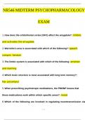 NR546 MIDTERM PSYCHOPHARMACOLOGY EXAM Exam 2024/25 Prediction Questions (All correct Answers, Already Graded A)