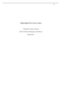 NR 533 WEEK 4/NUR 533 Financial Management in Healthcare Organizations (Staffing Budgets/FTEs/Variance Analysis) Chamberlain College of Nursing