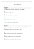 PSY104 Week 5 Reading Exam Review. Latest Update