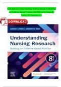 Test Bank For Understanding Nursing Research Building an Evidence-Based Practice, 8th Edition By Susan K. Grove, All Chapters 1-14 A+ Guide Complete Solutions ISBN:9780323826419 Newest Version 2024 Instant Pdf Download