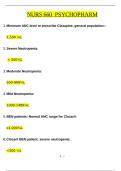 NURS 660 PSYCHOPHARM and Advanced Mental Health Questions with Verified Answers | Latest 2024/2025 |Graded A – Maryville