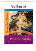 Test Bank Principles of Pediatric Nursing Caring for Children 7th Edition by Ball.