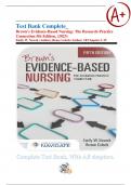 Test Bank Complete; Brown's Evidence-Based Nursing: The Research-Practice Connection 5th Edition, (2023) Emily W. Nowak (Author), Renee Colsch (Author) All Chapters 1-19