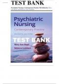 Test Bank - Psychiatric Nursing: Contemporary Practice, 7th Edition (Ann Boyd, 2024), Chapter 1-43 | All Chapters