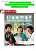 Test Bank Leadership and Nursing Care Management 7th Edition (7TH) by Diane Huber; M. Lindell Joseph Chapter 1-26 A+ Guide Latest Update ISBN:9780323697118 Newest Version 2024 Instant Download