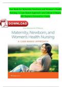 Test Bank for Maternity Newborn and Women’s Health Nursing: A Case-Based Approach 2nd Edition O’Meara |ISBN NO:10,1975209028 All Chapters Covered A+ Guide ISBN:9781975209025 Newest Version Instant Download Pdf