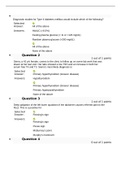 NURS 6565 Diagnostic studies for Type II diabetes mellitus would include which of the following