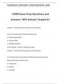 CGRN Exam Prep Questions and Answers 100% Solved | Graded A+