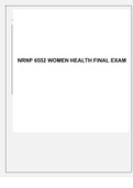 NRNP 6552 Women's health final Exam| ALL CORRECT