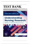 Test Bank For Understanding Nursing Research Building an Evidence-Based Practice, 8th Edition By Susan K. Grove, All Chapters 1-14, LATEST