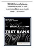 TEST BANK For Dental Radiography: Principles and Techniques 6th Edition by Joen Iannucci & Laura Jansen Howerton, All Chapters 1 to 35 complete Verified editon ISBN:9780323695510