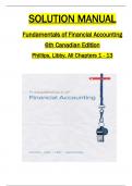 Solution Manual for Fundamentals of Financial Accounting, 6th Canadian Edition by Fred Phillips, Robert Libby, All 1-13  Chapters Covered ,Latest Edition