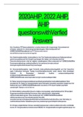 2020AHIP, 2022 AHIP, AHIP questionswithVerfied Answers