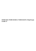 NURS 6531/ NURS 6531D-1/ NURS 6531N-1 Advanced Practice Care Of Adults Final Exam Grade A+ .