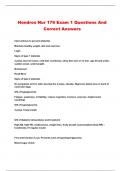 Hondros Nur 176 Exam 1 Questions And Correct Answers