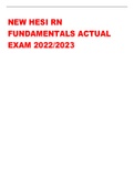 NEW HESI RN FUNDAMENTALS