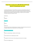 Praxis Test 3, praxis test 4, PRAXIS SLP, ETS Praxis Review 2, Praxis Review test 1 & 2; Solutions provided by an A++ Grade Tutor