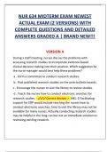 NUR 634 MIDTERM EXAM NEWEST  ACTUAL EXAM (2 VERSIONS) WITH  COMPLETE QUESTIONS AND DETAILED  ANSWERS GRADED A | BRAND NEW!!! 