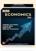 TEST BANK FOR Economics, 22nd Edition Campbell Mcconnell,Stanley Brue And Sean Flynn