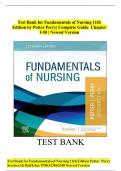 Test Bank for Fundamentals of Nursing 11th Edition by Potter Perry|latest version 2025 A+