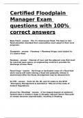 Certified Floodplain Manager Exam questions with 100- correct answers.