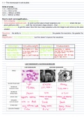 CIE A level Biology unit 01 - cell structure 