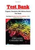 Organic Chemistry 8th Edition Bruice Test Bank