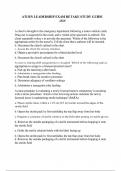 ATI RN LEADERSHIP EXAM RETAKE STUDY GUIDE 2024