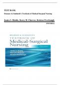 TEST BANK FOR Brunner & Suddarth's Textbook of Medical-Surgical Nursing (Brunner and Suddarth's Textbook of Medical-Surgical) Fifteenth, North American Edition by Dr. Janice L Hinkle, Kerry H. Cheever & Kristen Overbaugh , ISBN: 9781975161033 || Guide A