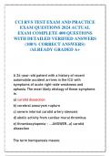 CCI RVS TEST EXAM AND PRACTICE  EXAM QUESTIONS 2024 ACTUAL  EXAM COMPLETE 400 QUESTIONS  WITH DETAILED VERIFIED ANSWERS  (100% CORRECT ANSWERS)  /ALREADY GRADED A+