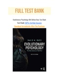 Evolutionary Psychology 6th Edition Buss Test Bank