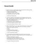 Mental Health NCLEX (287 Questions with Answers) 1. The home care nurse is visiting an older client whose spouse died 6 months ago. Which behavior by the client indicates ineffective coping? 1. Neglecting personal grooming 2. Looking at old snapshots of f