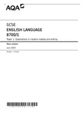 AQA GCSE ENGLISH LANGUAGE 8700/1 Paper 1 Explorations in creative reading and writing Mark scheme June 2022 Version: 1.0 Final 