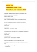 BUSN 206 Abdominal Final Exam  Questions and Answers 2022