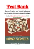 Theory Practice and Trends in Human Services 6th Edition Neukrug Test Bank