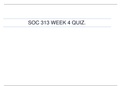 SOC 313 WEEK 4 QUIZ.| VERIFIED SOLUTION 