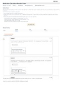 NR 446/NR 446 Medication Calculation Practice Exam Chamberlain College of Nursing