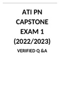 ATI PN CAPSTONE EXAM 1-4 COMPLETE PACKAGE (2022/2023)